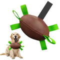 Dog Rugby Football With Strapes