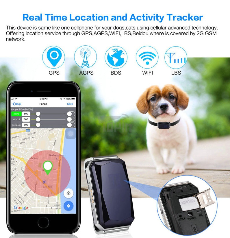 Multifunction Pet GPS Tracker