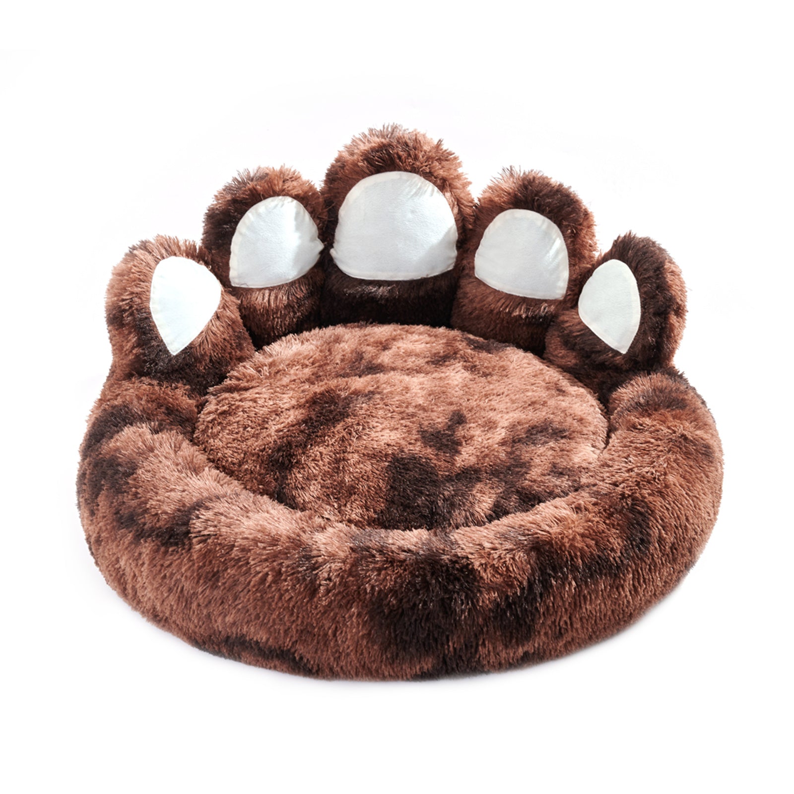 Cute Bear Paw Dog Bed - Cozy Plush Bed for Small Pets